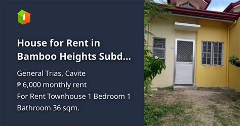 bamboo heights pasong kawayan 2|Bahay Kubo [ House & Lot ] Metro Manila, Philippines.